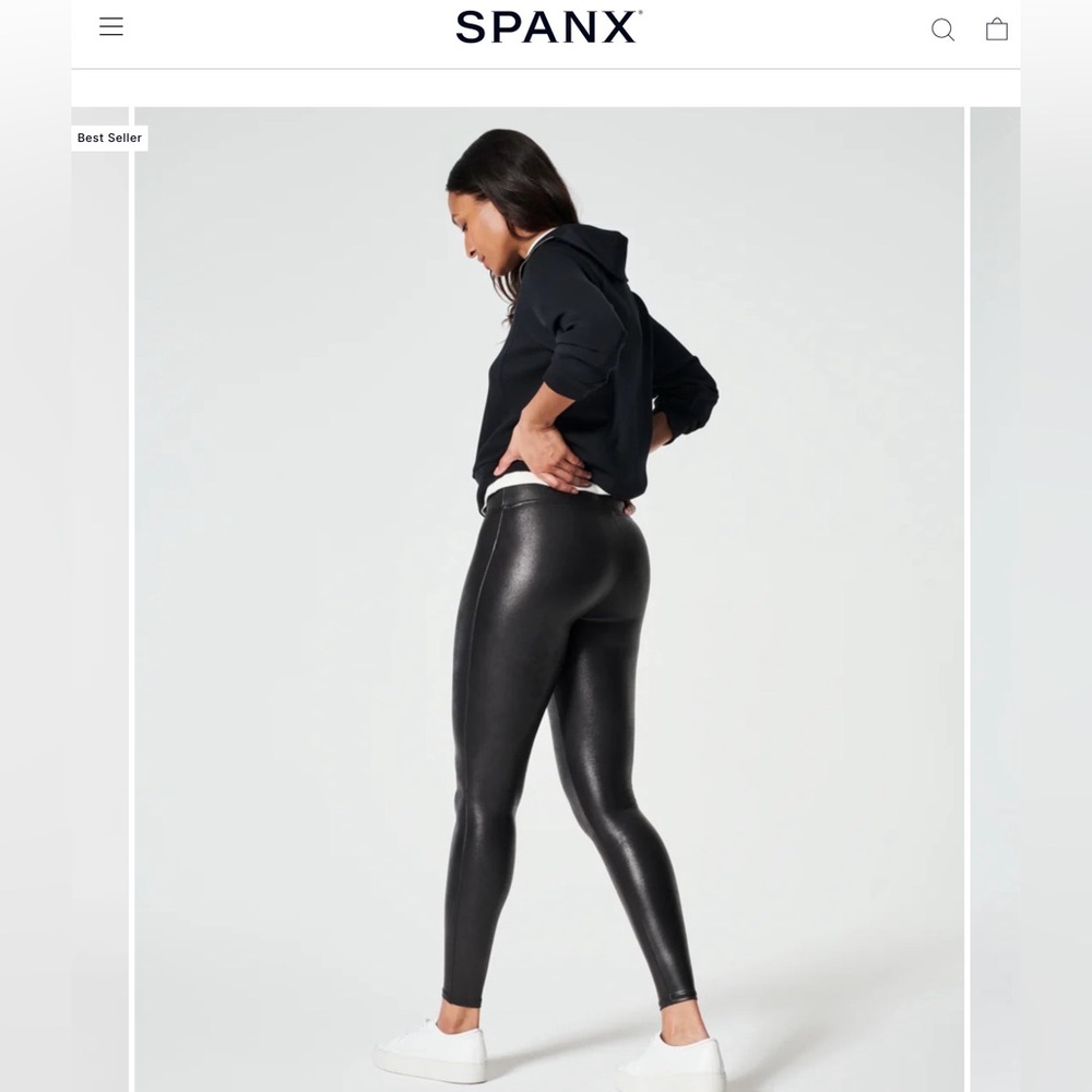 Spanx Faux Leather Leggings - S - Worn Once